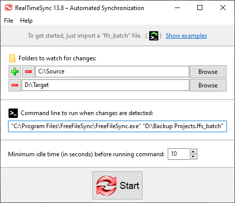 RealTimeSync Interface